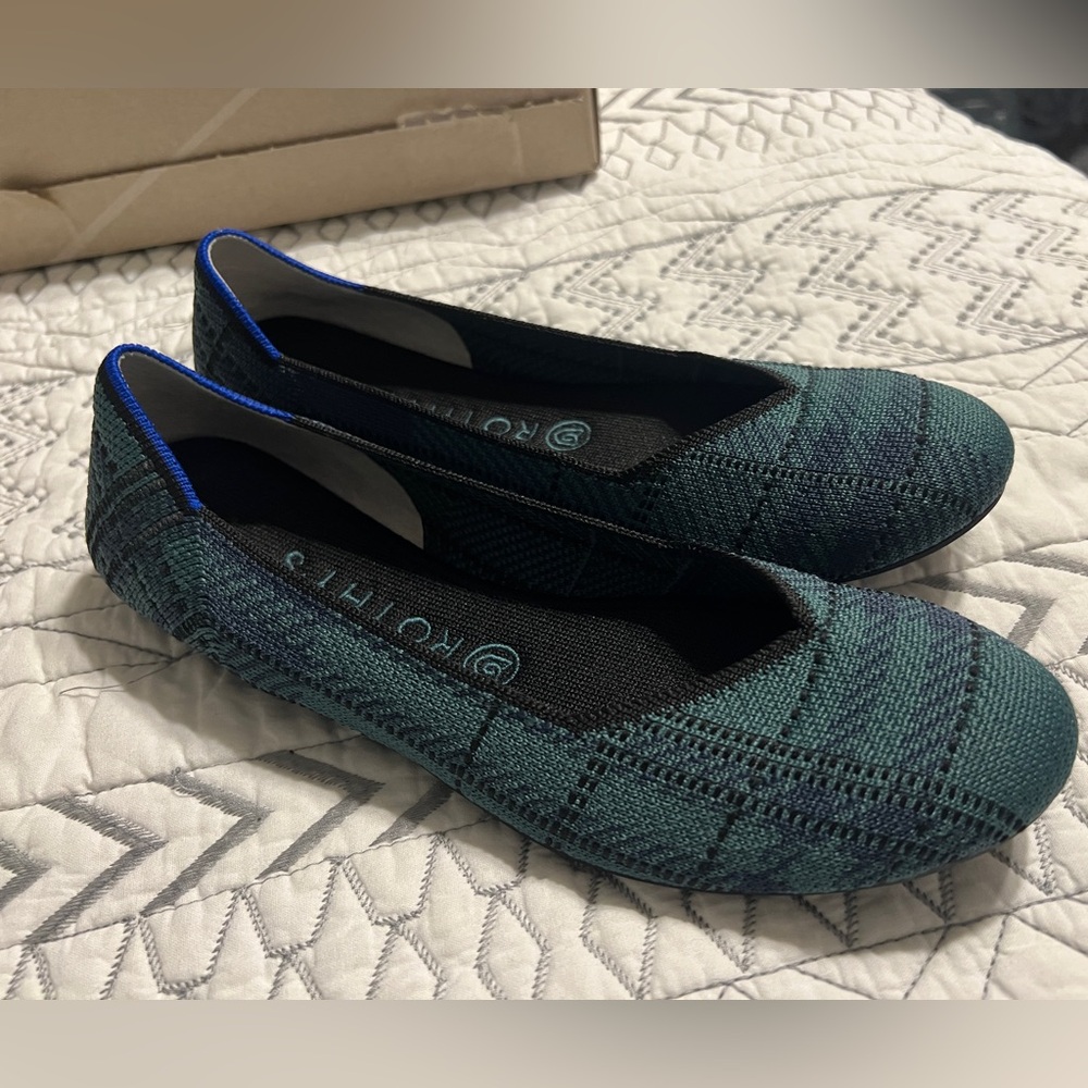 Rothy’s Flats Pine Plaid